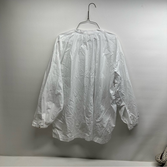 Free People Hey Baby Hi-Low Oversize Top 100% Cotton Size medium - Picture 6 of 12